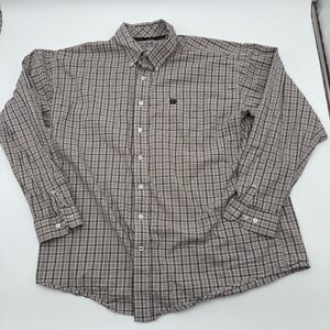 Cinch Shirt Men XL Plaid Button Down Long Sleeve Western Cowboy Rodeo